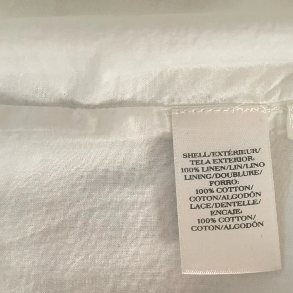 Ann Taylor White 100% linen Crochet Eyelet dress.New without tag. - Picture 6 of 10